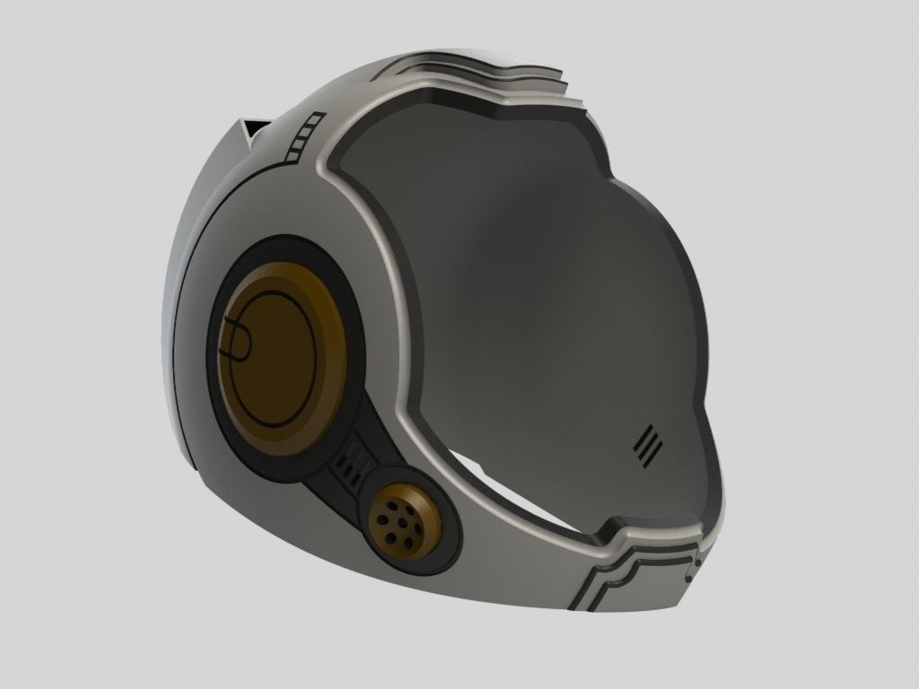 Gipsy Danger Pilot Helmet 3D print model_7