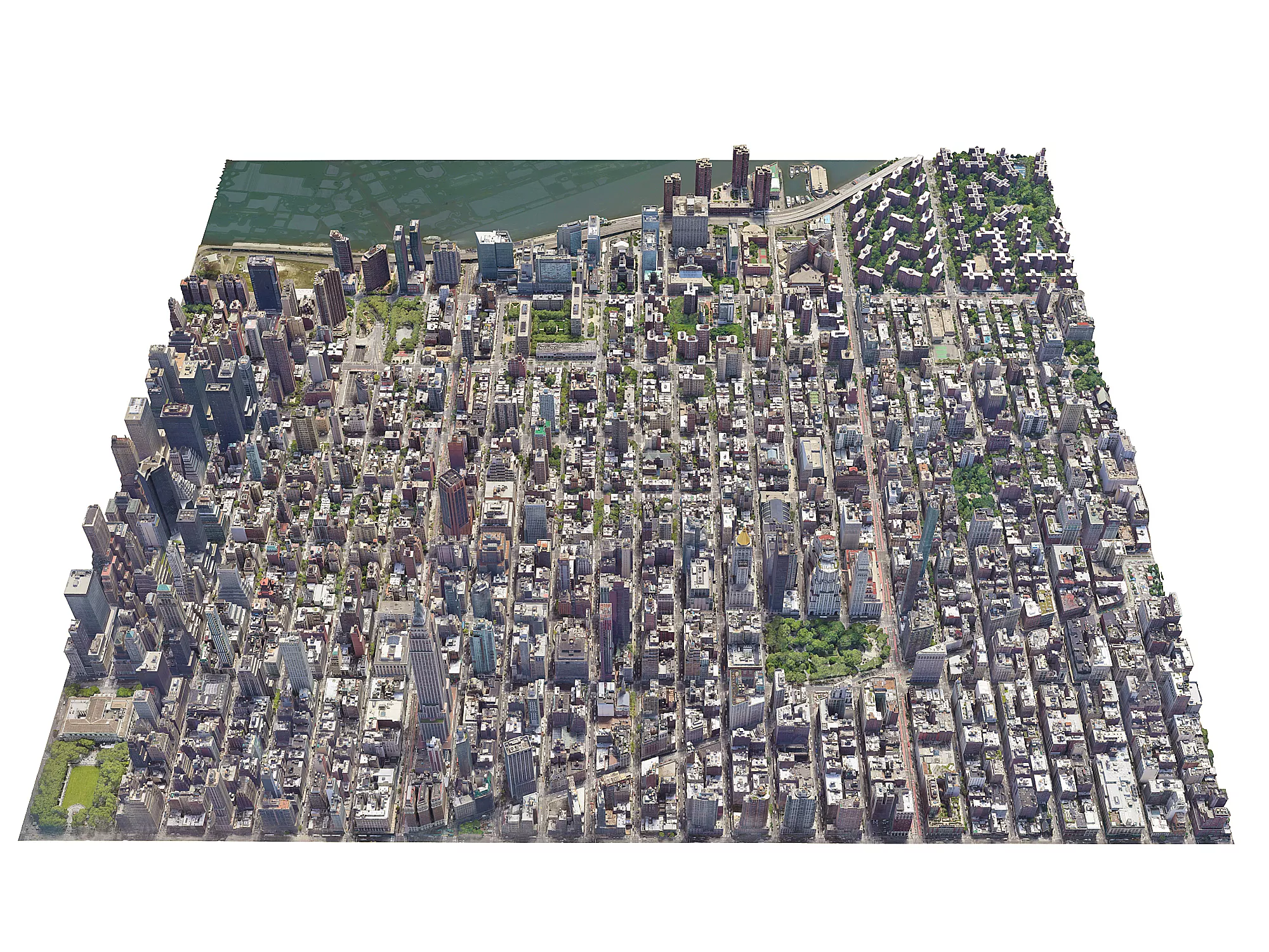 New York City Manhattan HD 4 Low-poly 3D model
