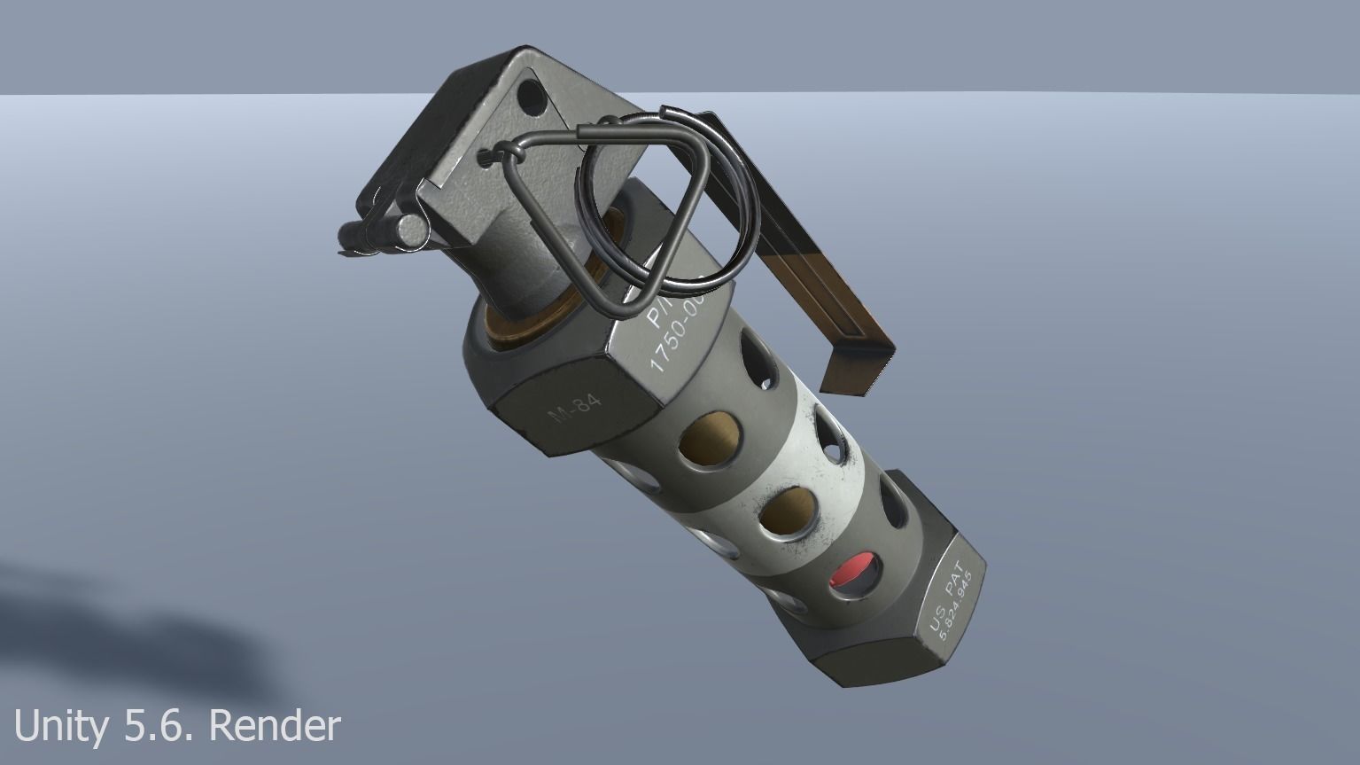 M84 Stun Grenade PBR Low-poly 3D model_8