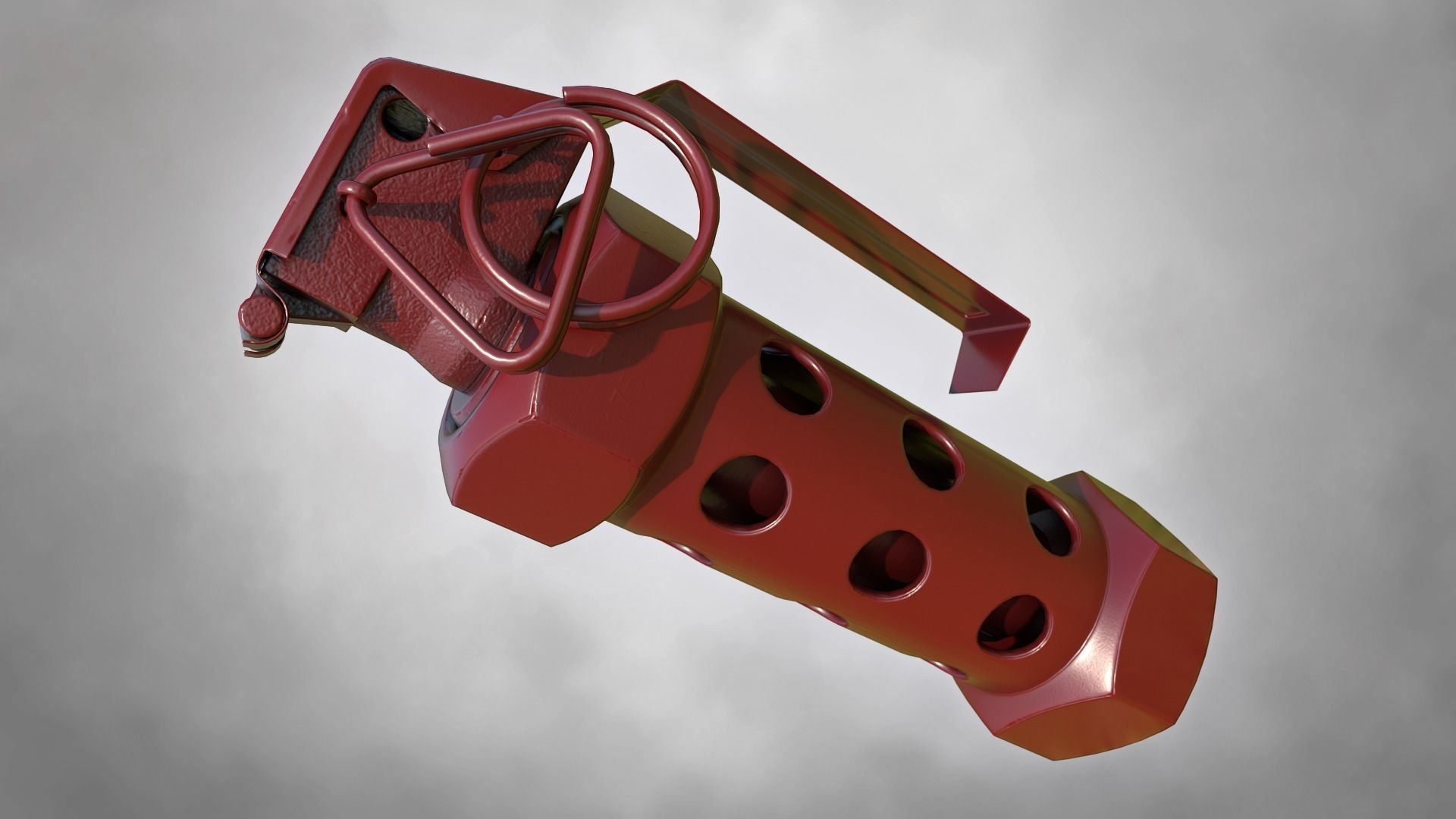 M84 Stun Grenade PBR Low-poly 3D model_5