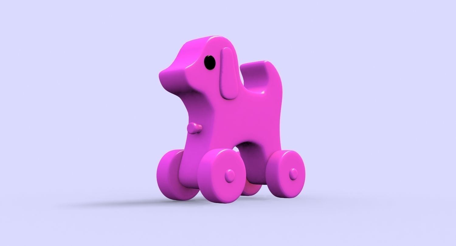3D printing dog 3D print model_3