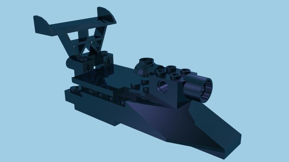 lego vessel sci-fi Free 3D model