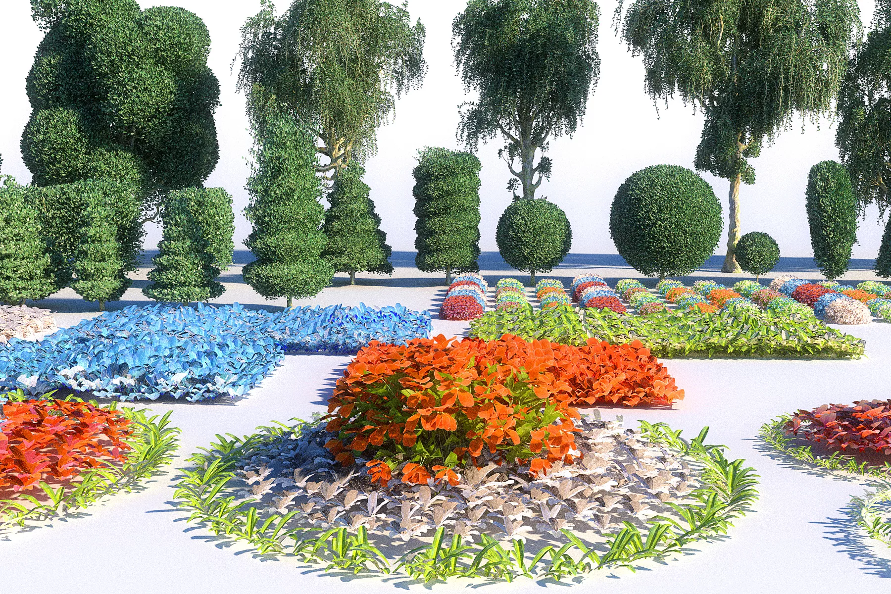 Perfect Garden Mega Pack Low-poly 3D model