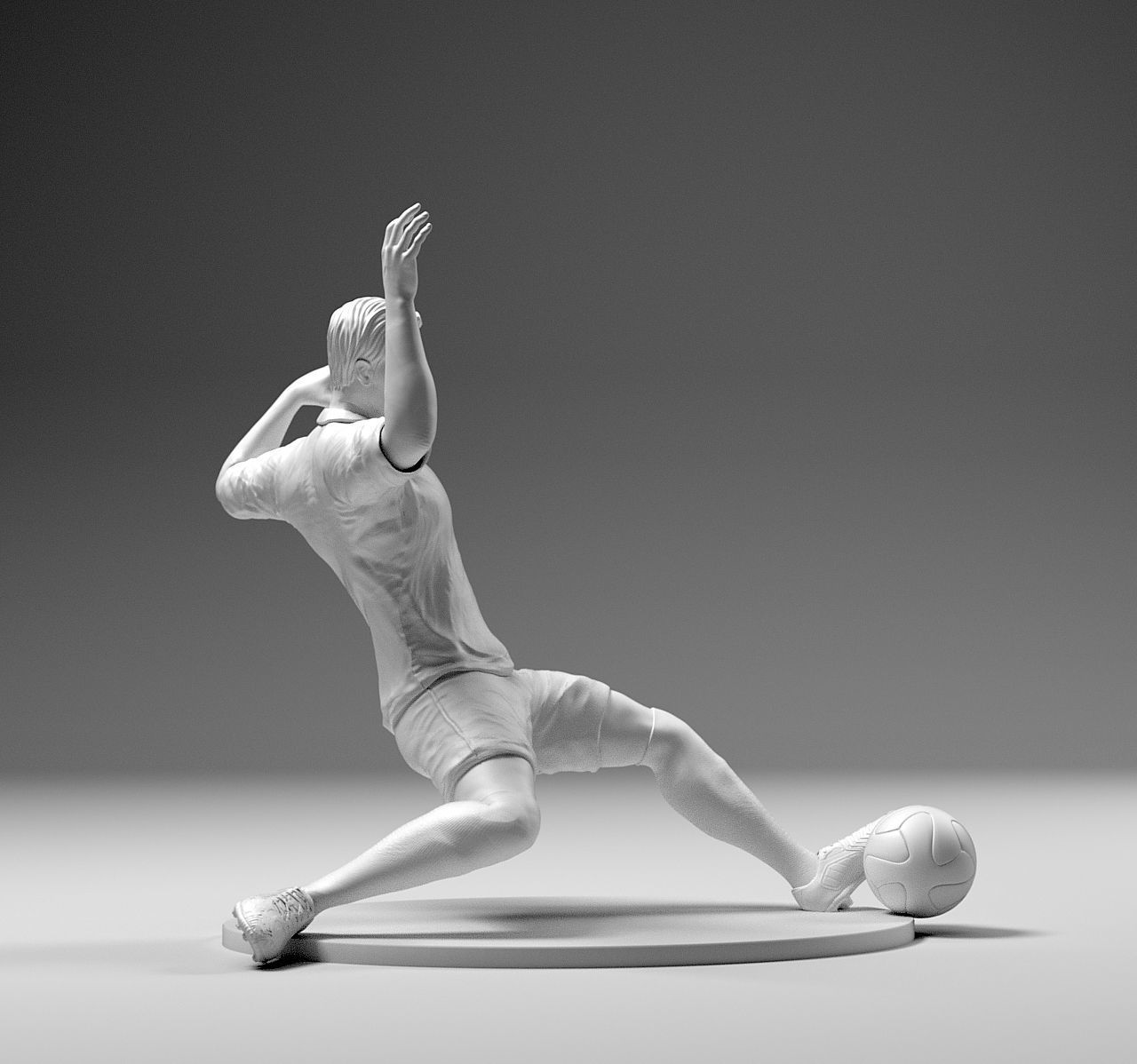 Footballer 02 Sledge Strike 02 Stl 3D print model_6