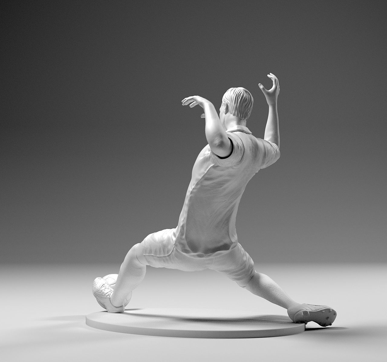 Footballer 02 Sledge Strike 02 Stl 3D print model_2