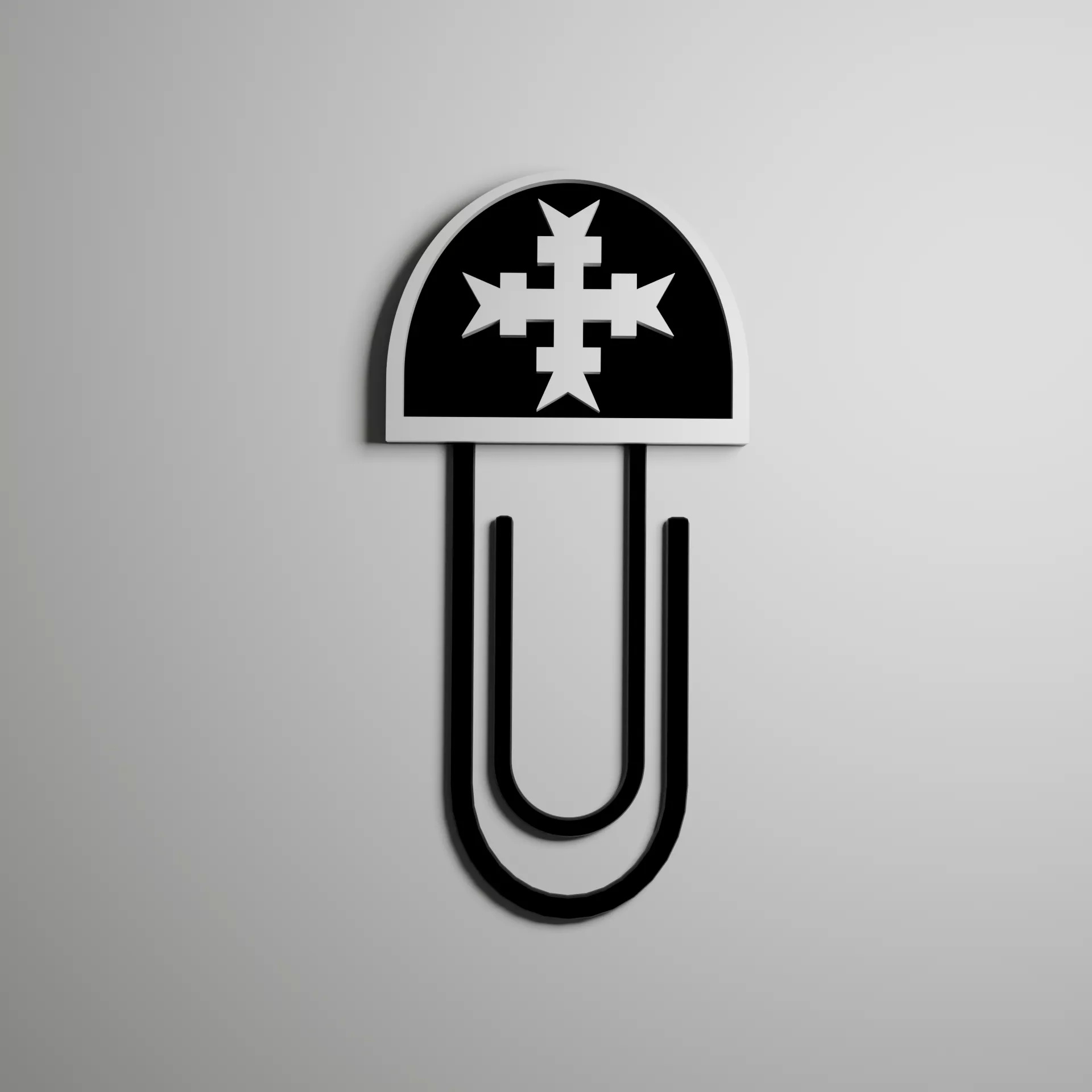 White Templars Emblem Paperclip Warhammer 40K 3D print model