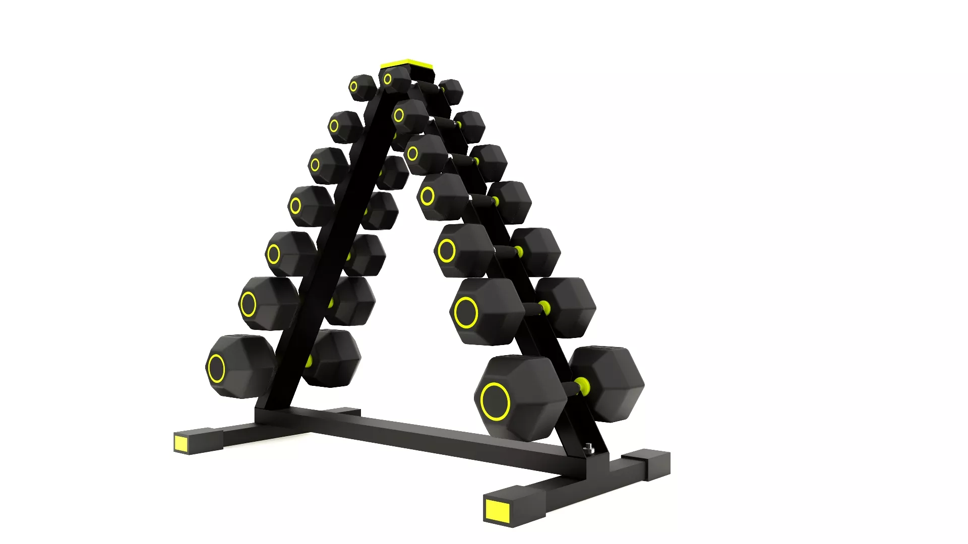 DUMBBELL SET Low-poly 3D model
