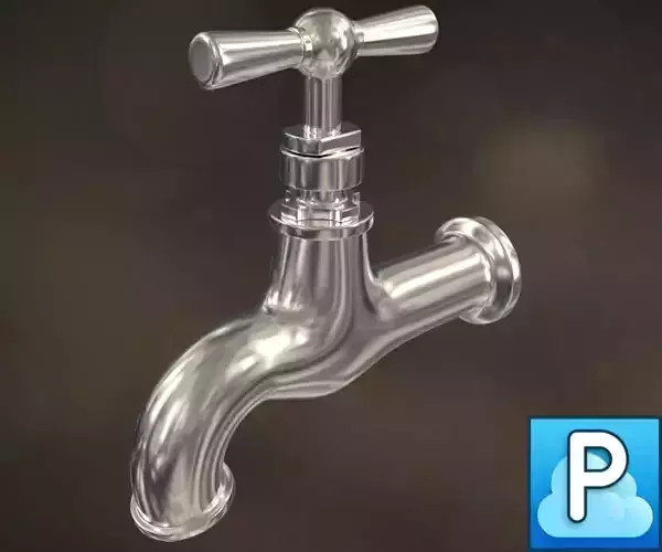 Old faucet tap 3D model