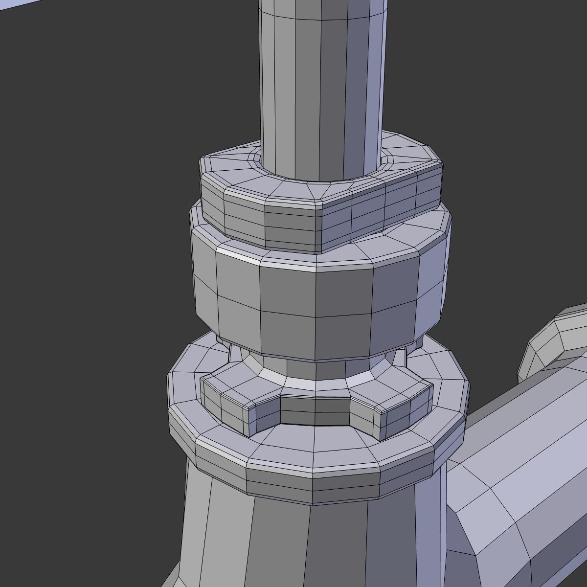 Old faucet tap 3D model_8