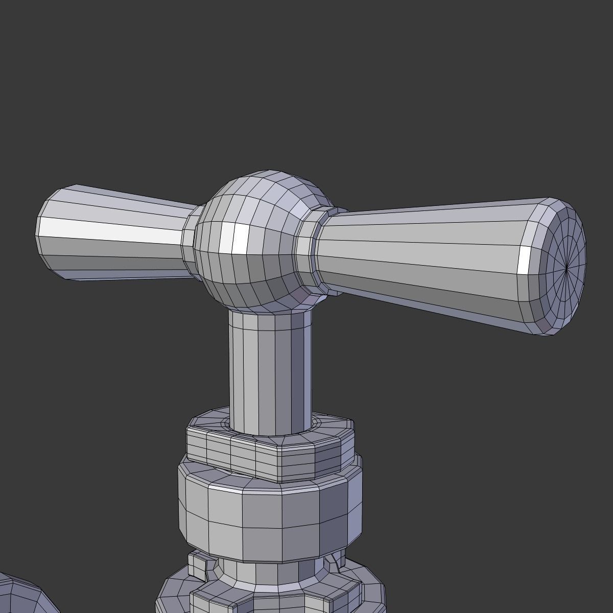 Old faucet tap 3D model_9