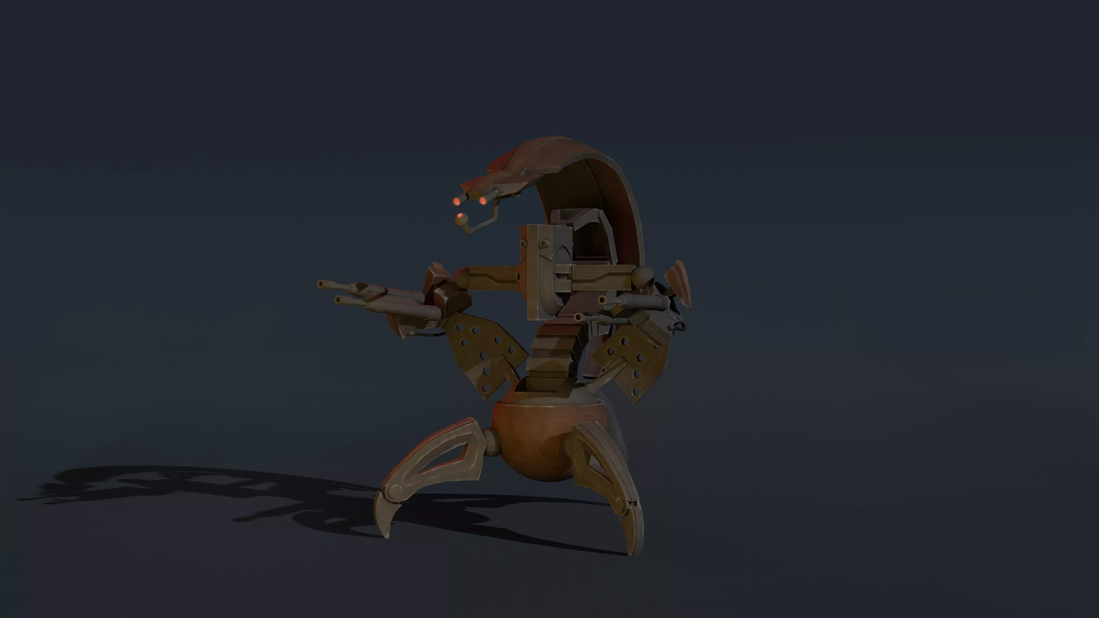 Droydeka 3D model Droideka Droid Rig and Animation VR / AR / low-poly | CGTrader