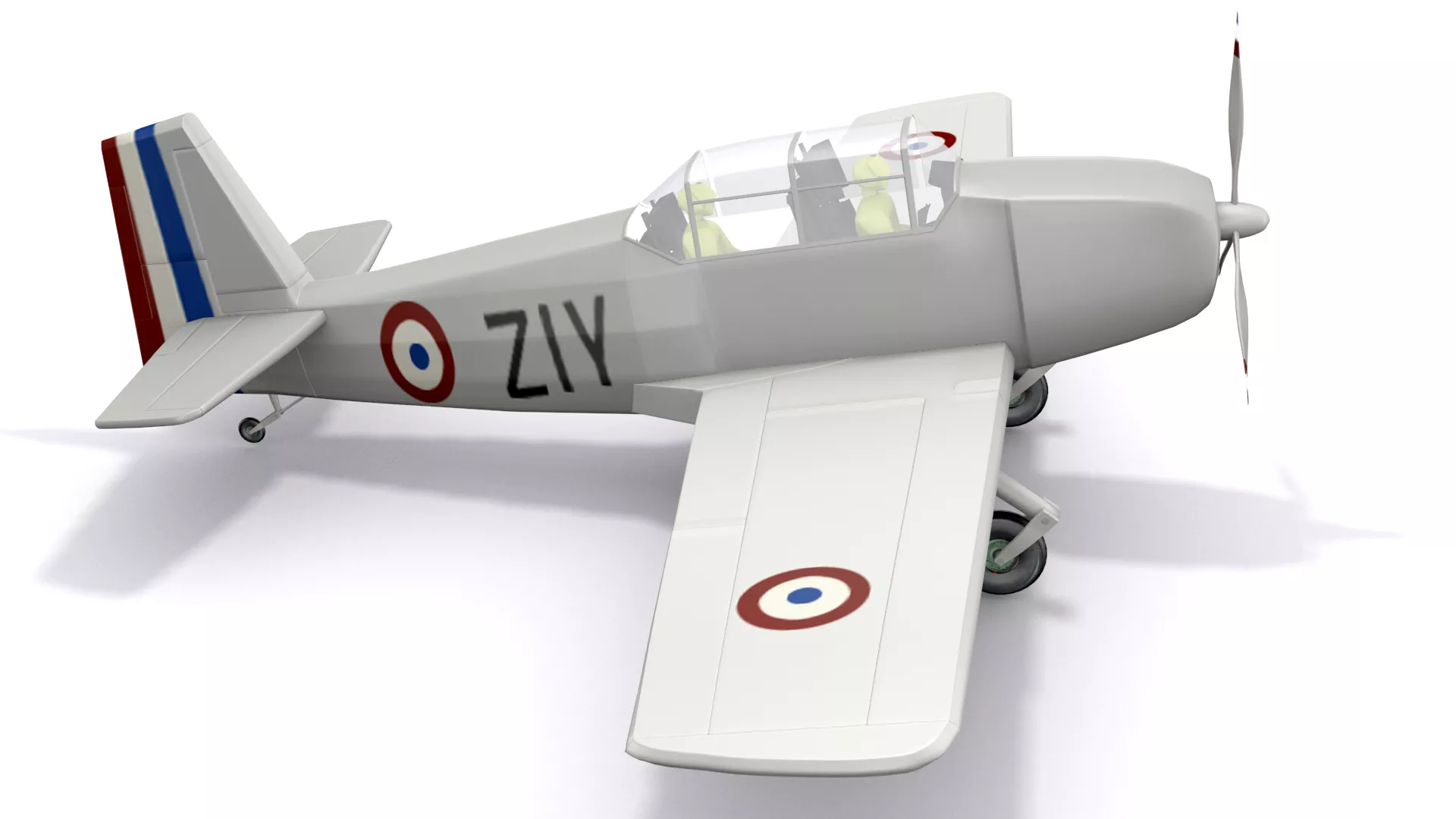 North Aviation A-3200 Aircraft 3D Model 3D model