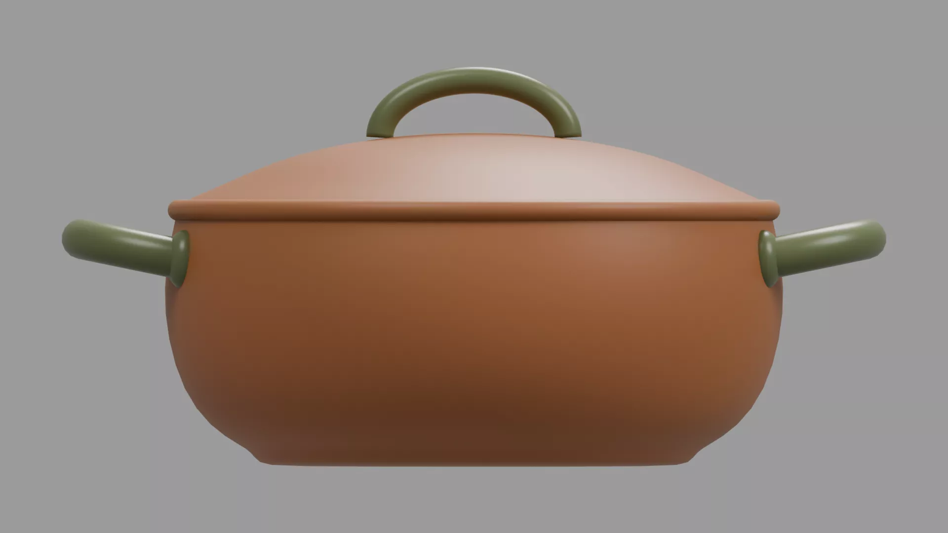 Cazuela - Clay Casserole Low-poly 3D model