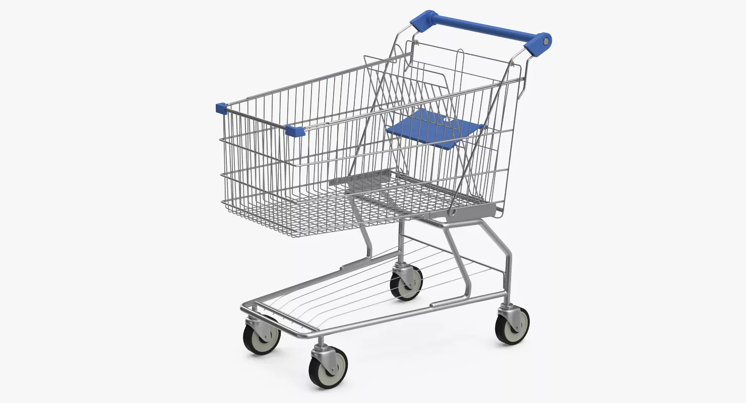 Shopping Trolley 3D model
