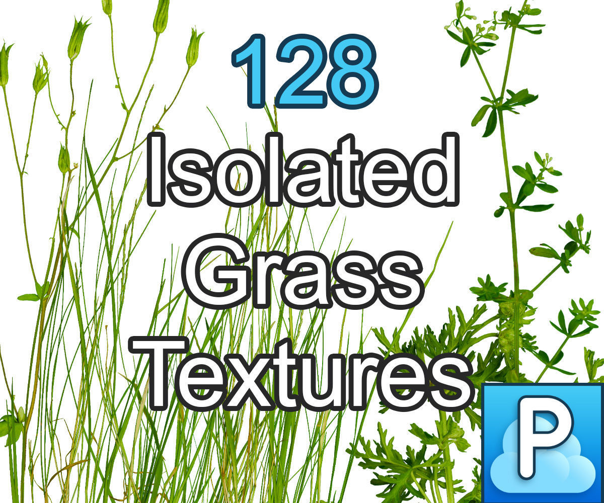 Isolated grass textures