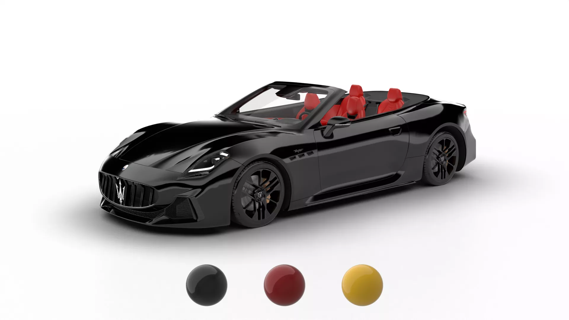 Maserati GranCabrio Trofeo 2025 3d model 3D model