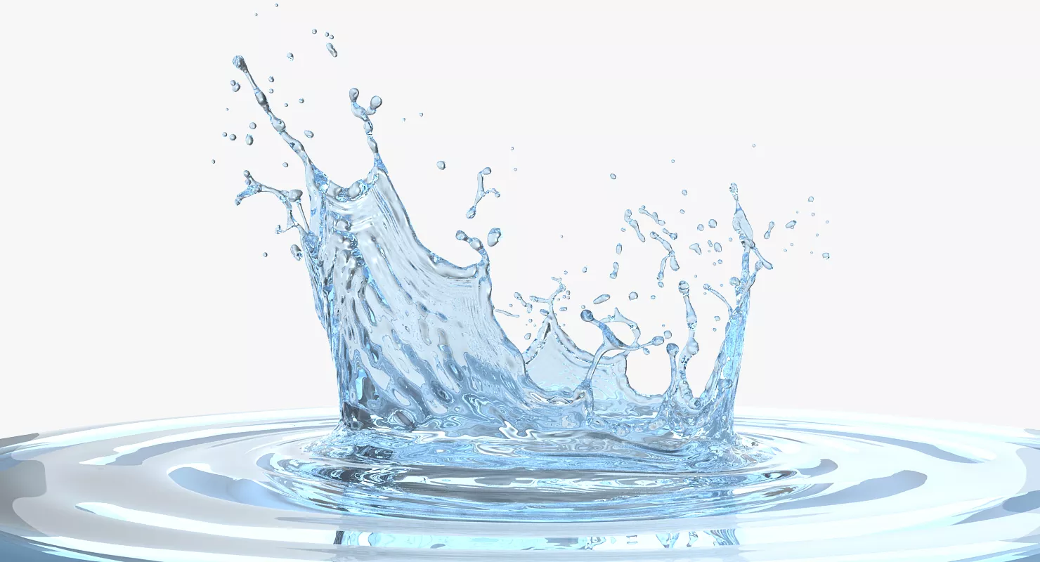 Water Crown Splash 3D model