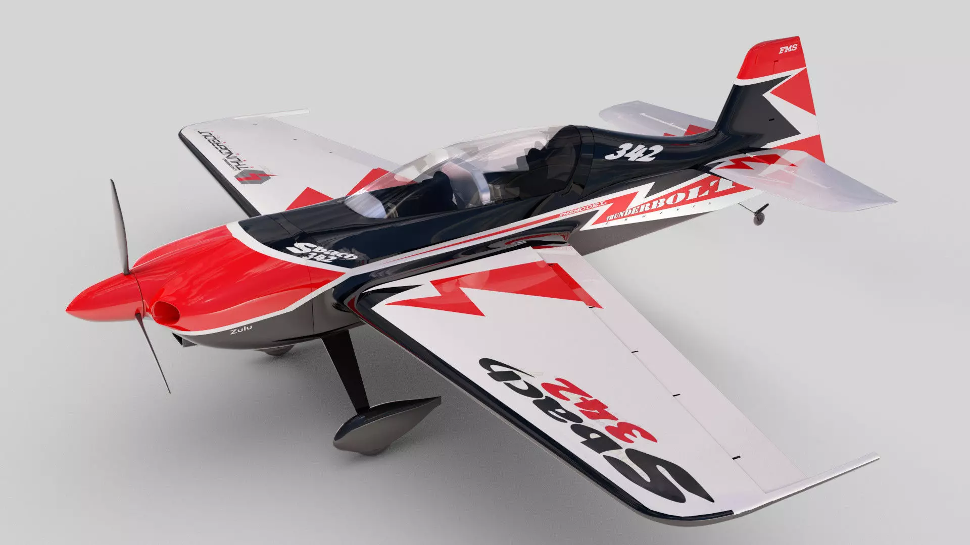 Sbach 342 XA-42 Aerobatic German Plane 3D model