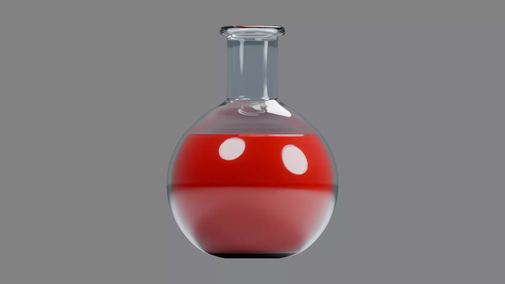 Chemical flask Low-poly 3D model