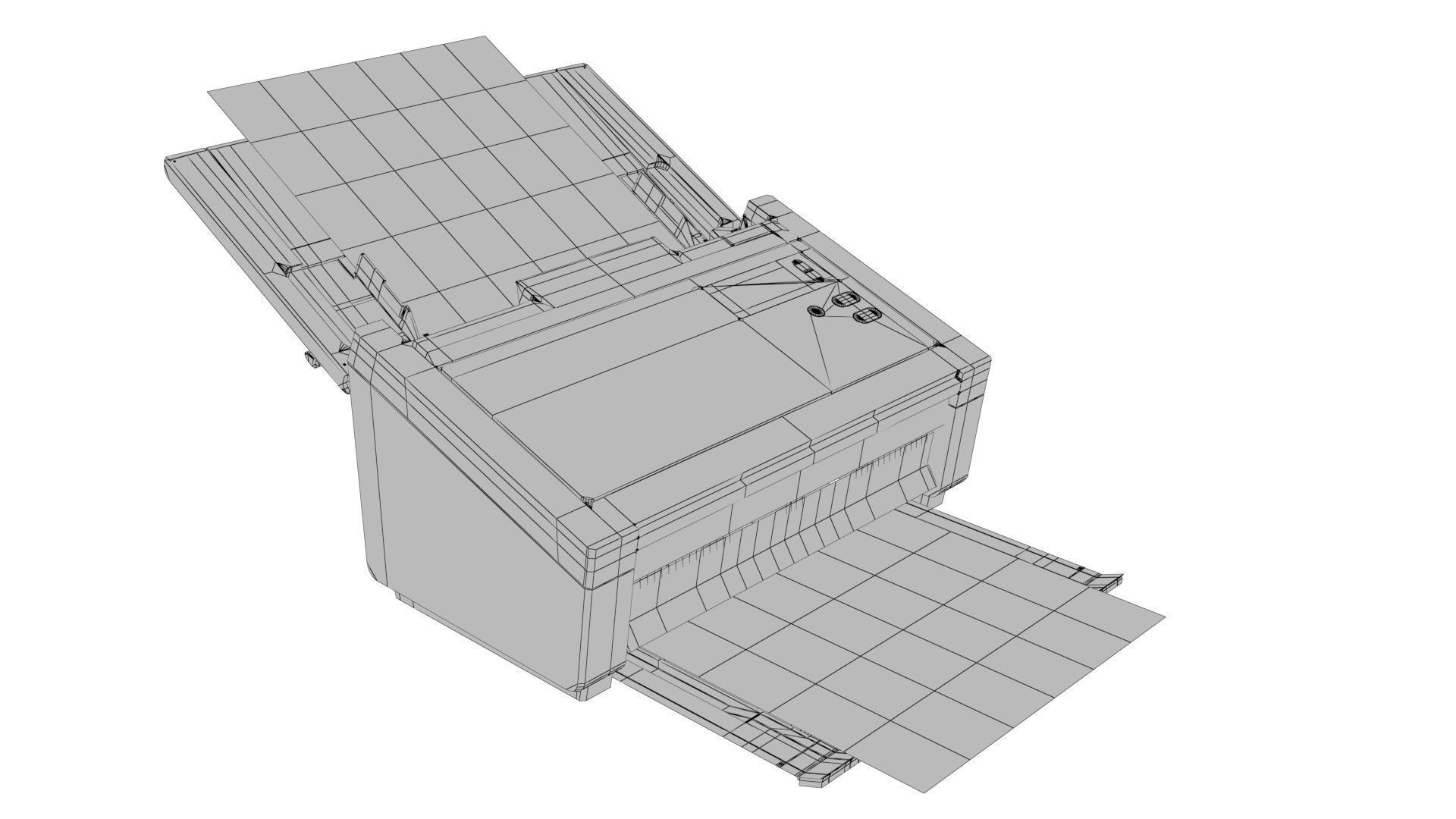 Printer Scanner - Brother PDS 6000 3D model_4