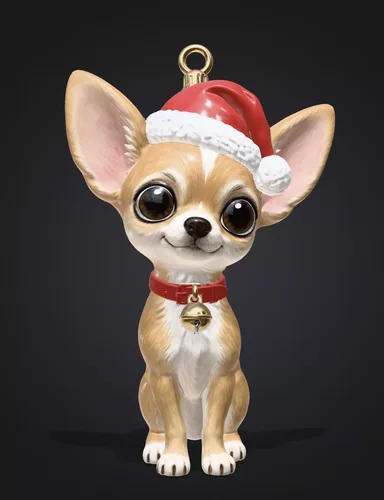 Chihuahua Christmas Tree Ornament