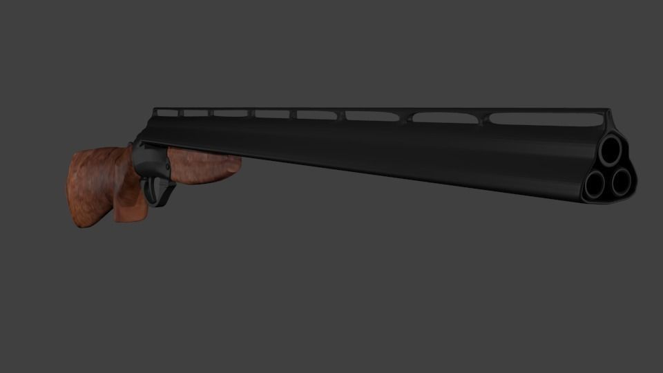 Long rifle 3D model_1