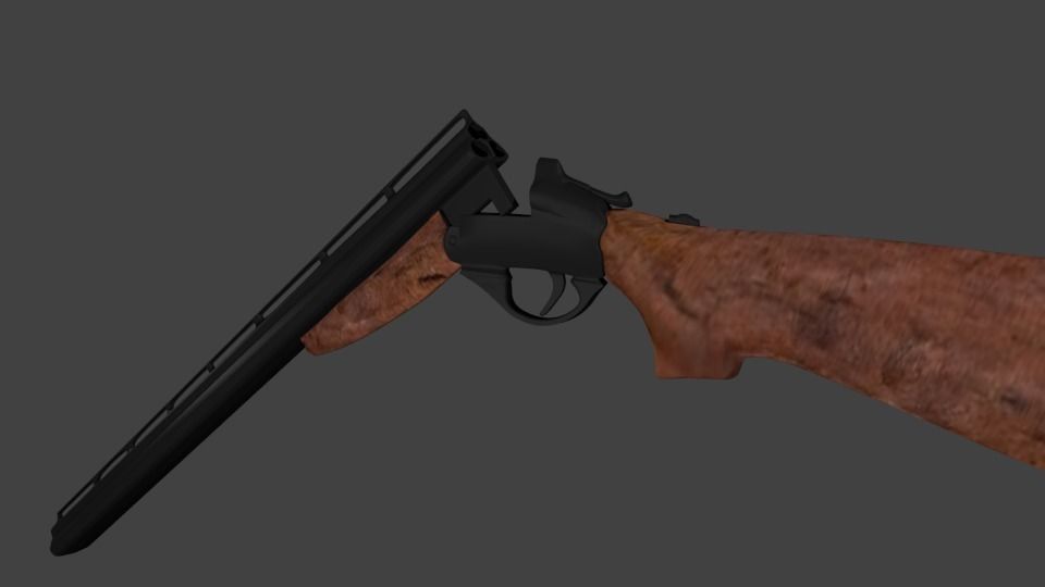 Long rifle 3D model_2