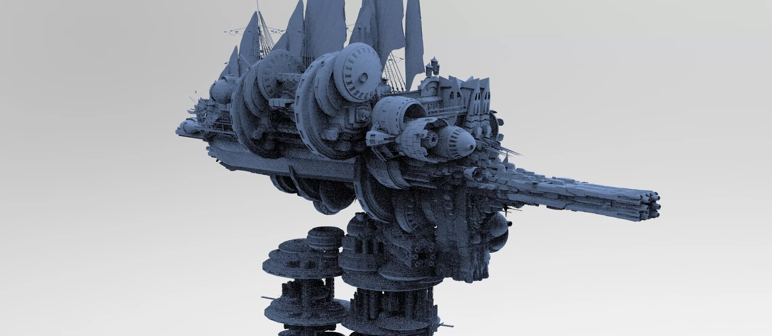 Mongal runner ship 8 3D model