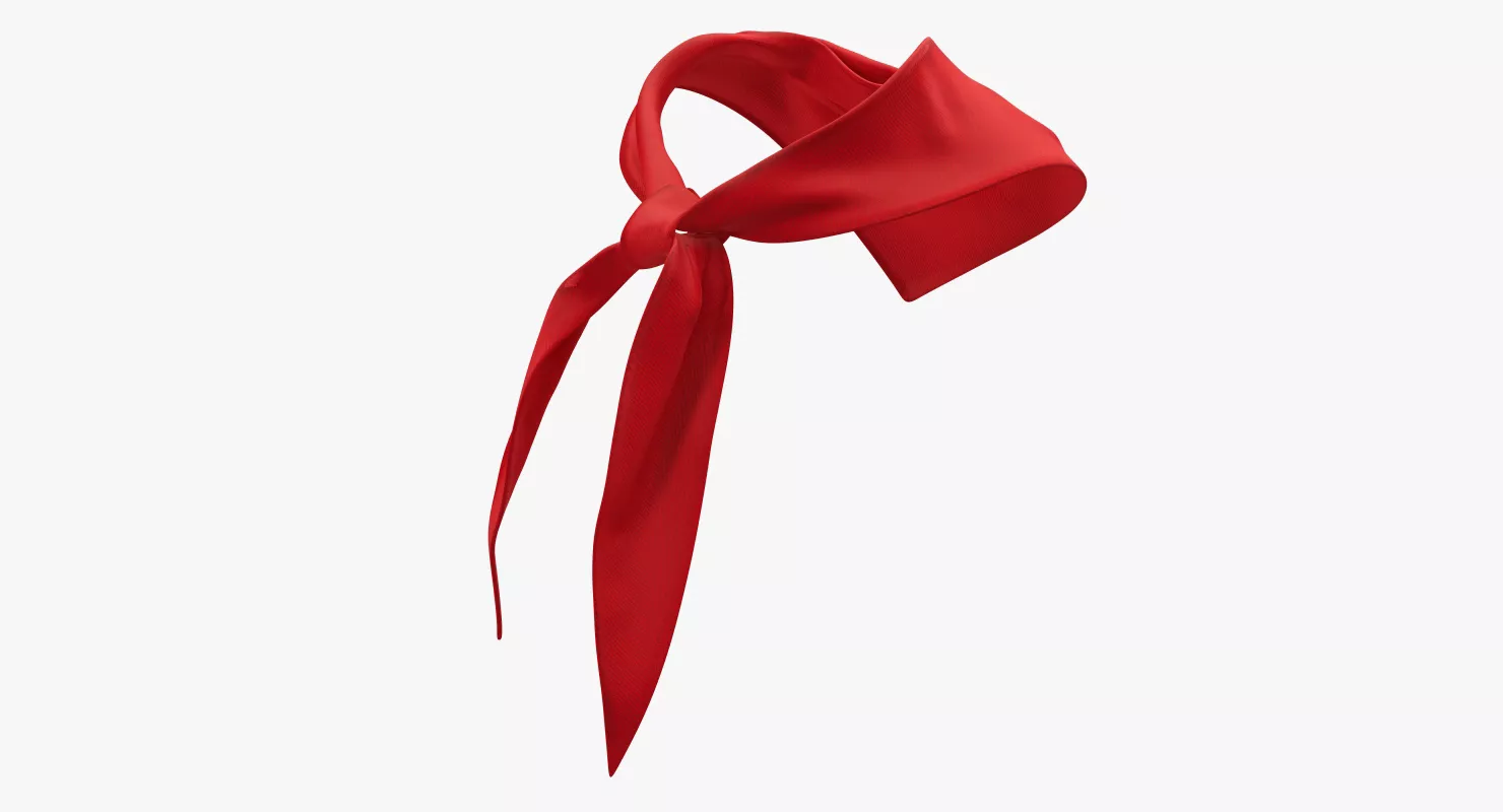 Silk Red Pioneer Tie 3D model