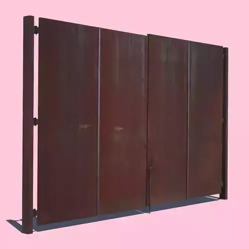 Rusty Metal Door 3D model