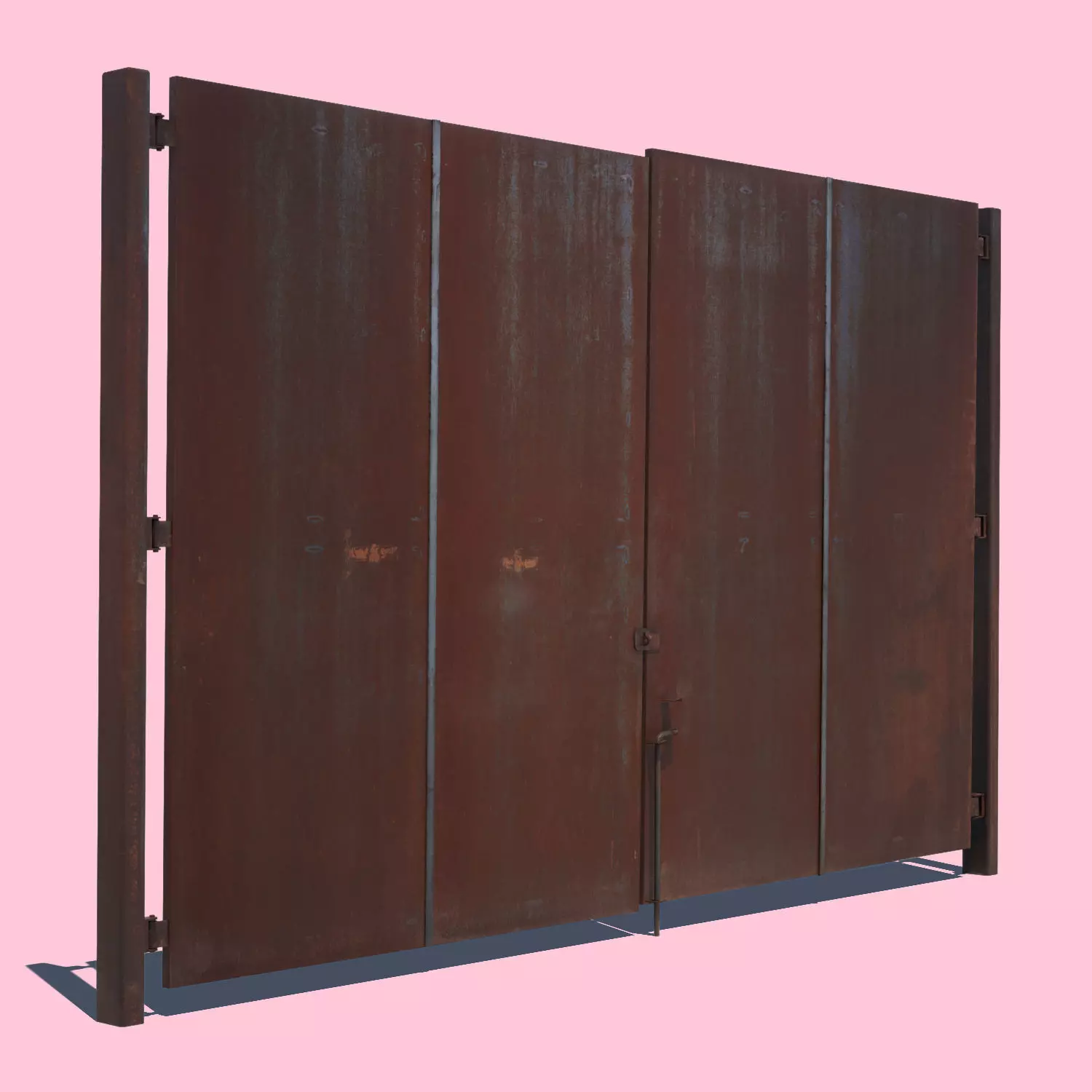 Rusty Metal Door 3D model