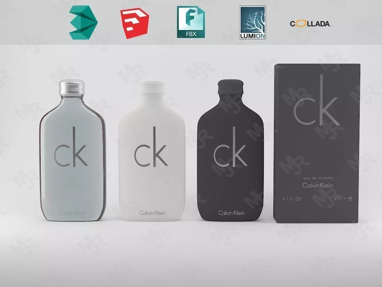 Calvin Klein Bottle - Box 3D model