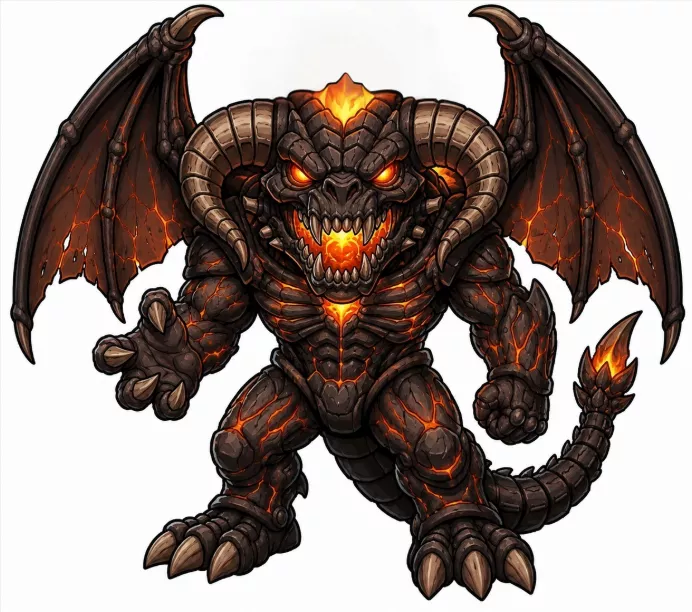 Balrog Lord of the Rings Fiery Demon Printable Figure STL Models 3D print model