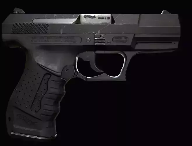 p99 lowpoly gun 3D model