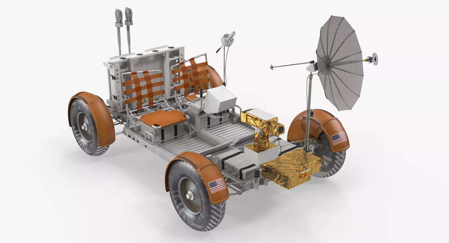 Lunar Roving Vehicle from Apollo 15 3D model
