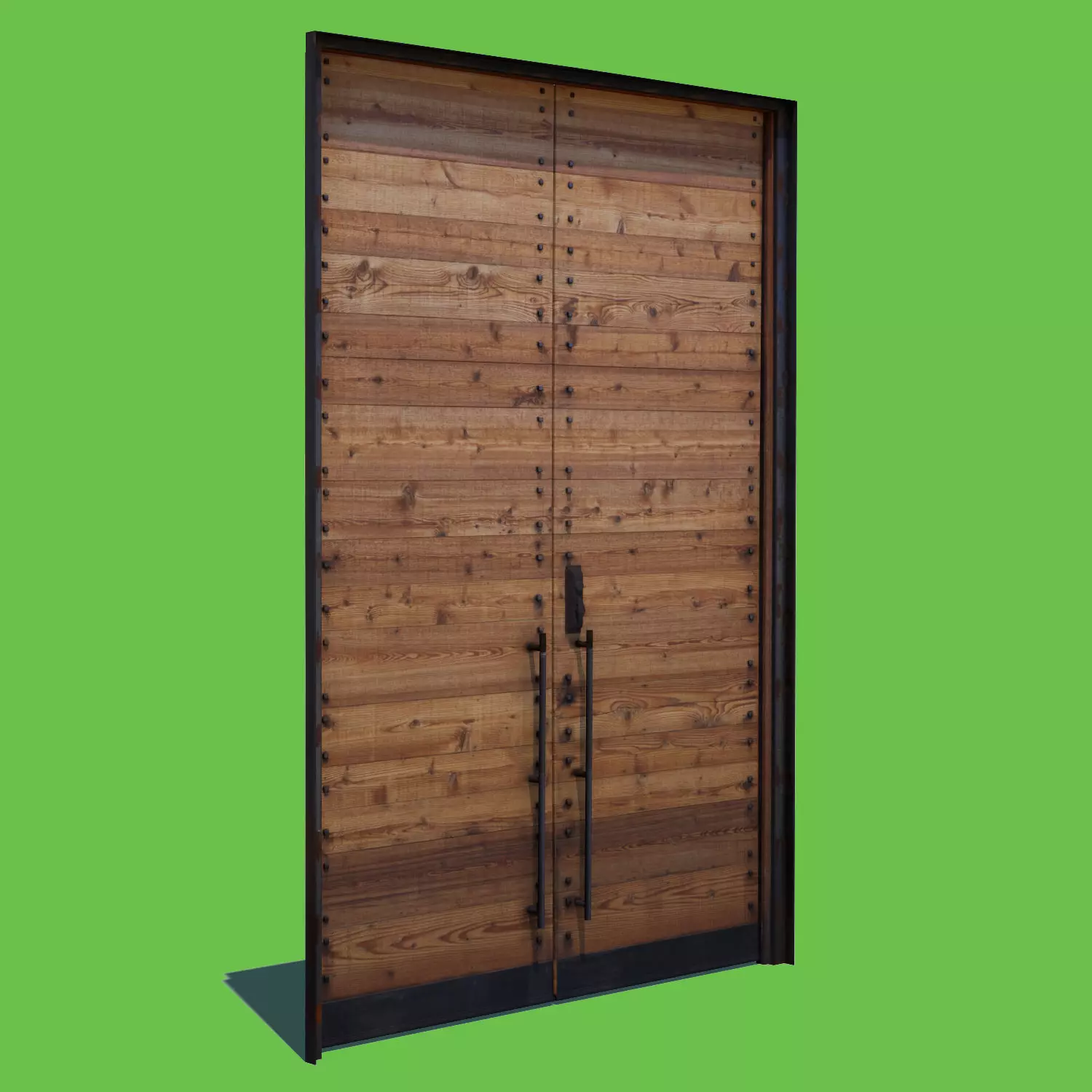 Wooden Door 3D model_0