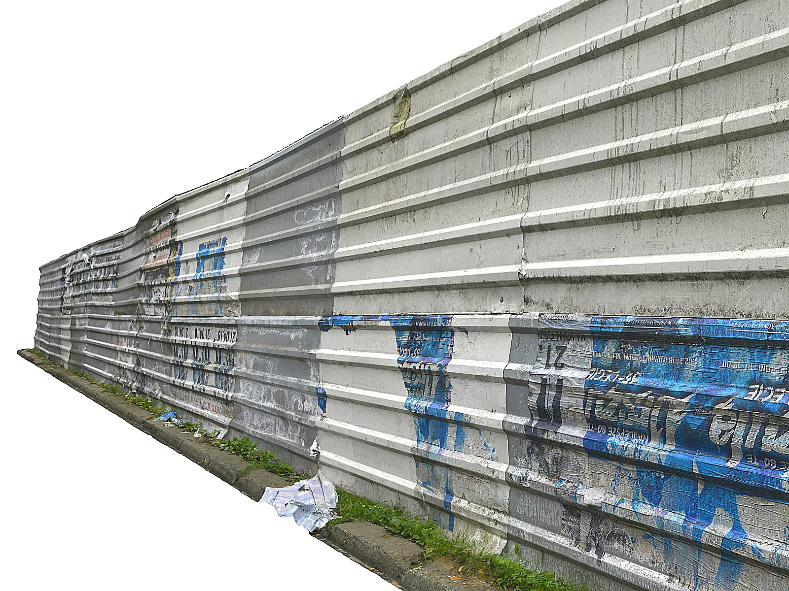 Metal construction barrier 2 Low-poly 3D model