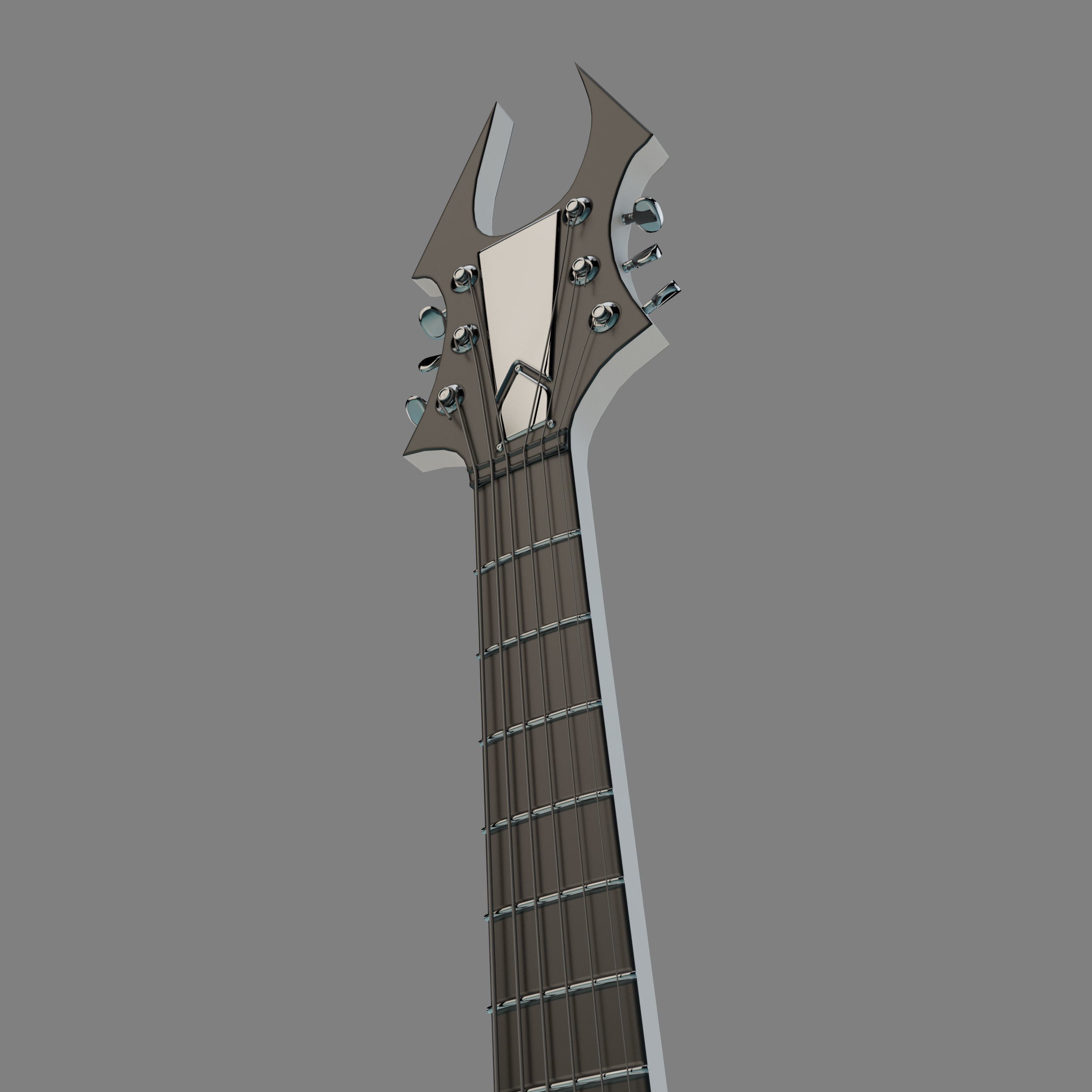 Fantasy Electric Guitar Low-poly 3D model_2
