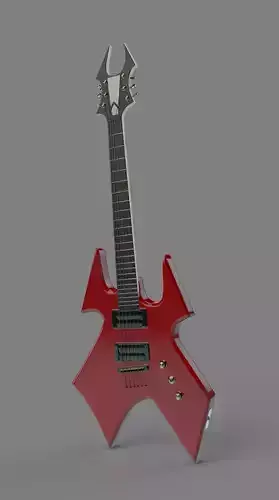 Fantasy Electric Guitar Low-poly 3D model