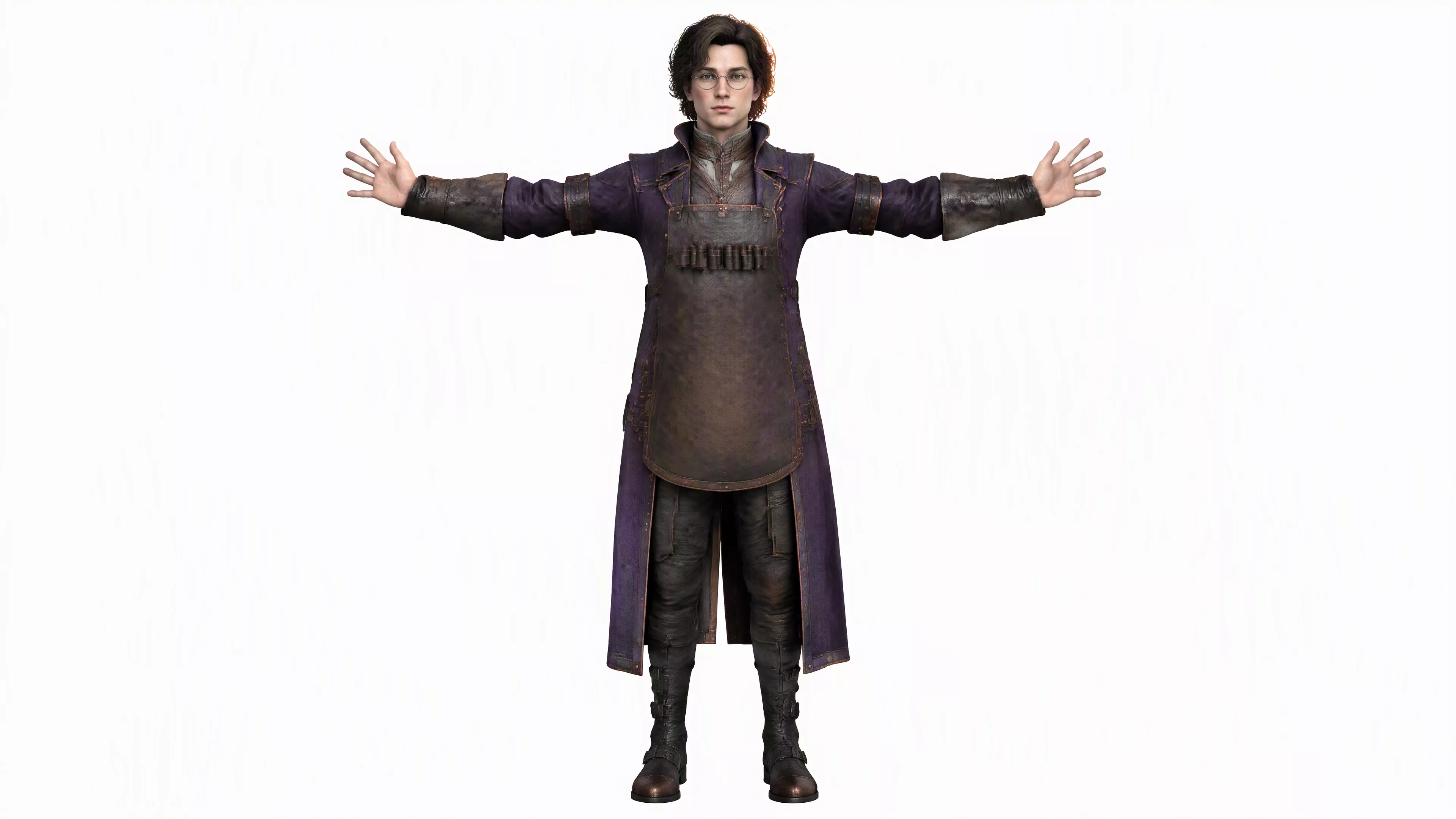 Fanta Y 3D Character Fully Rigged Game Ready Low-poly 3D model