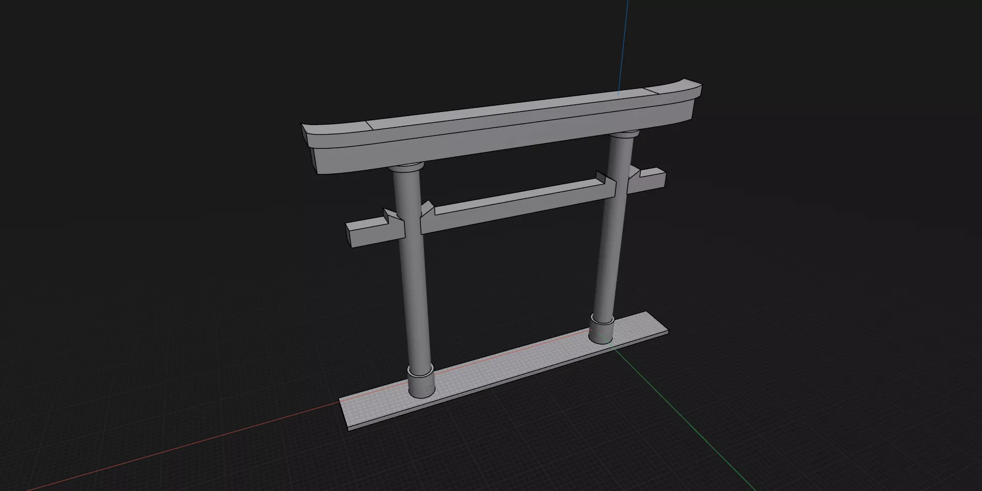 Torii Gate - Japanese Architecture 3D print model