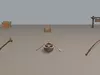 3D model Low Poly Medieval Riverside and Fishing Props Pack PBR VR / AR ...