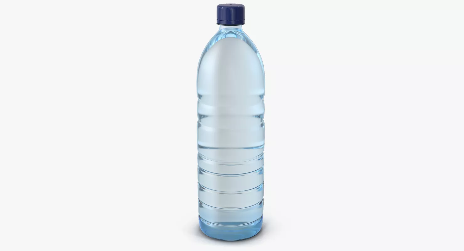 Plastic Water Bottle 2 3D model