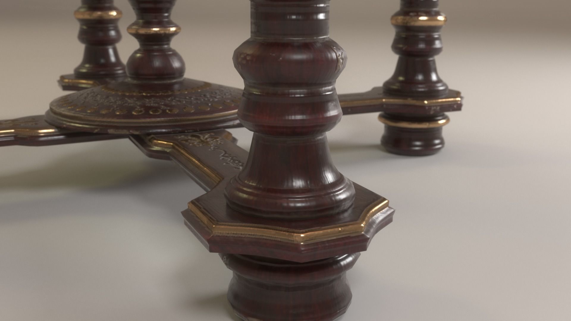 Office Globe 3D model_4