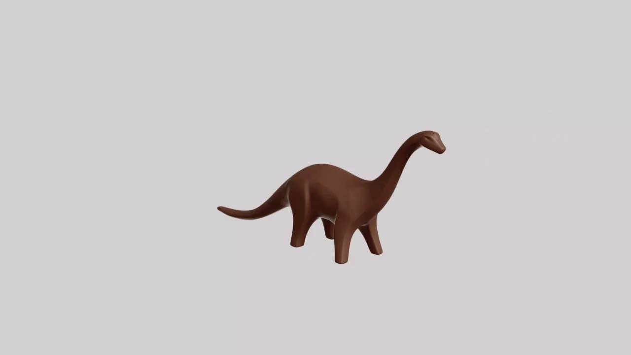 Minimalist Diplodocus Sculpture 3D print model