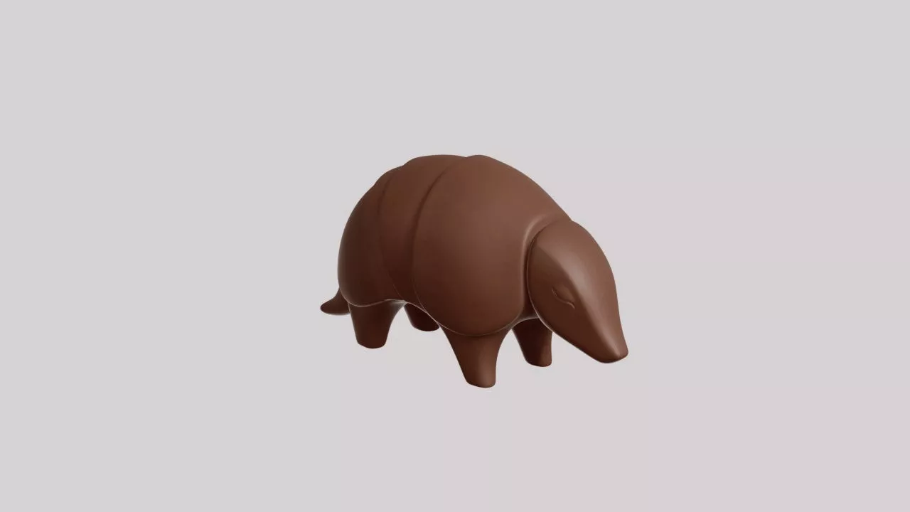 Minimalist Armadillo Sculpture 3D print model