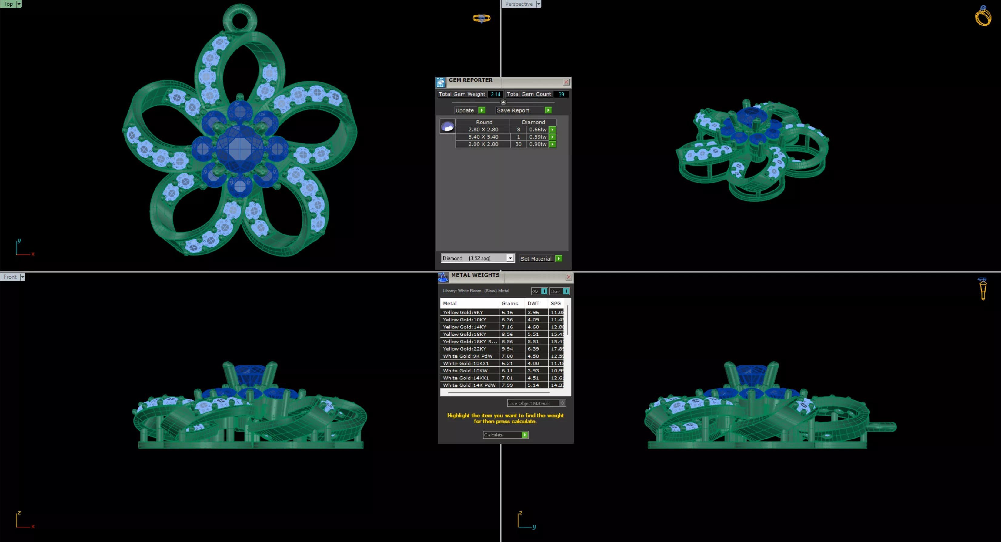 Eternal Blossom Pendant 3D print model