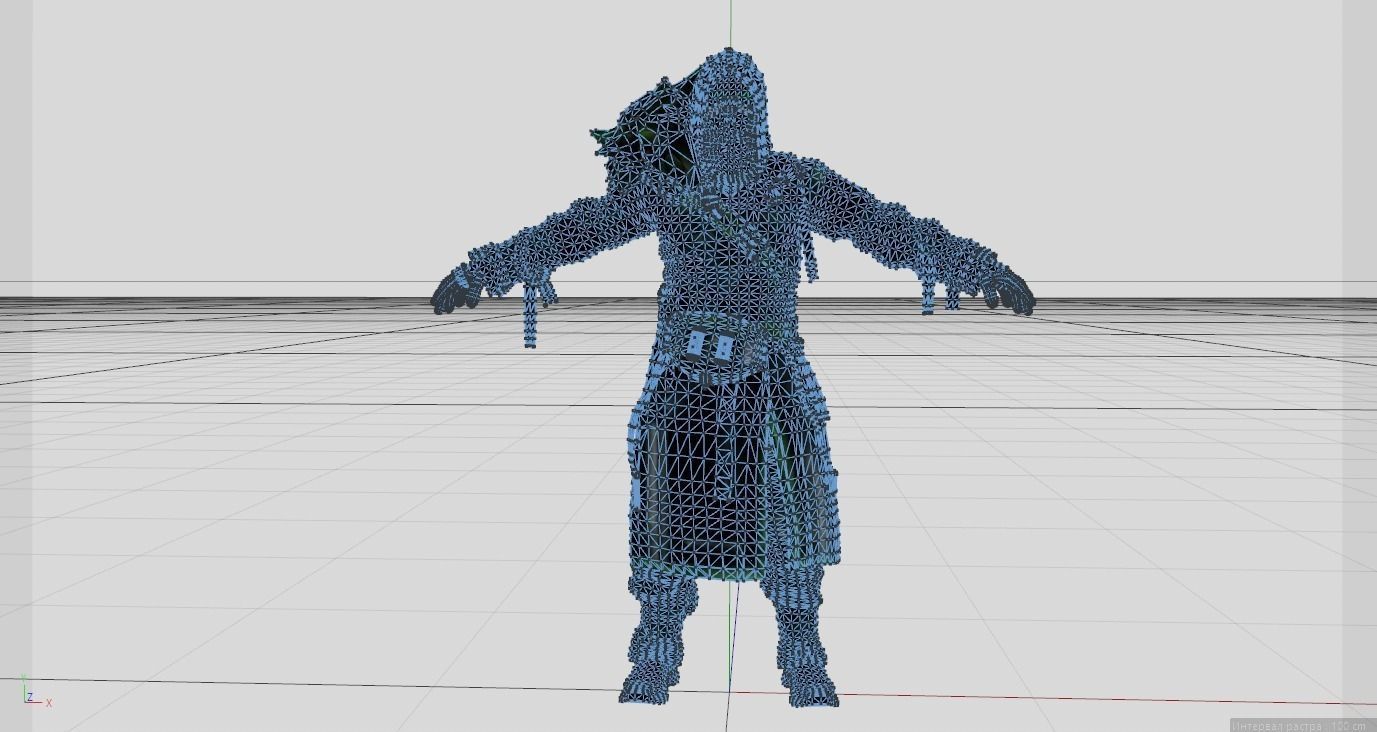 Dark Warlock 4k Low-poly 3D model_8