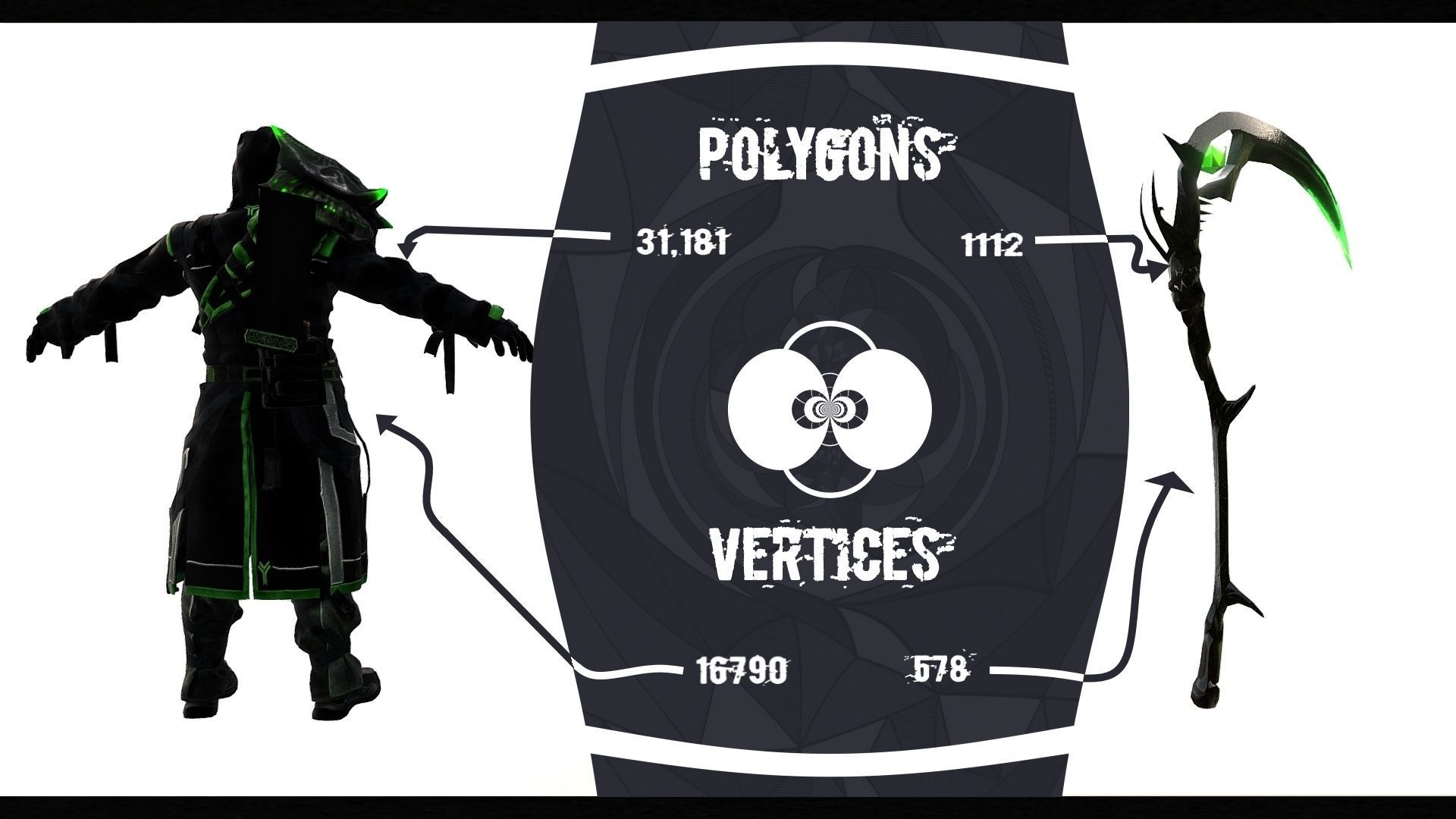 Dark Warlock 4k Low-poly 3D model_2