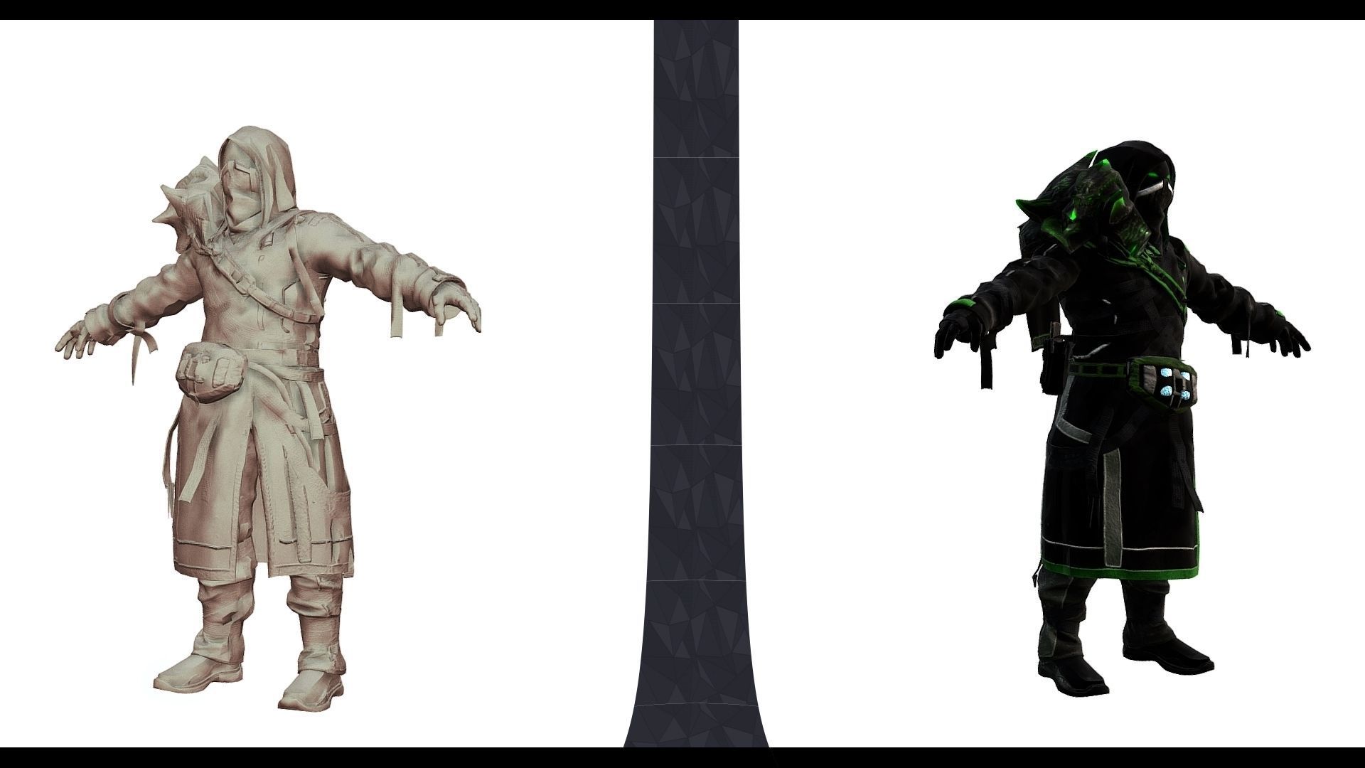 Dark Warlock 4k Low-poly 3D model_6